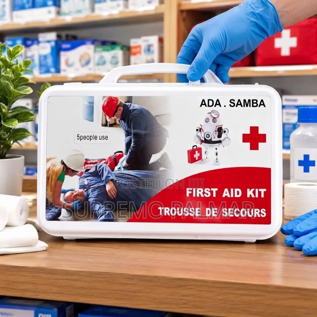 First Aid Box for 5 People – Portable Emergency for Home, Car & Office