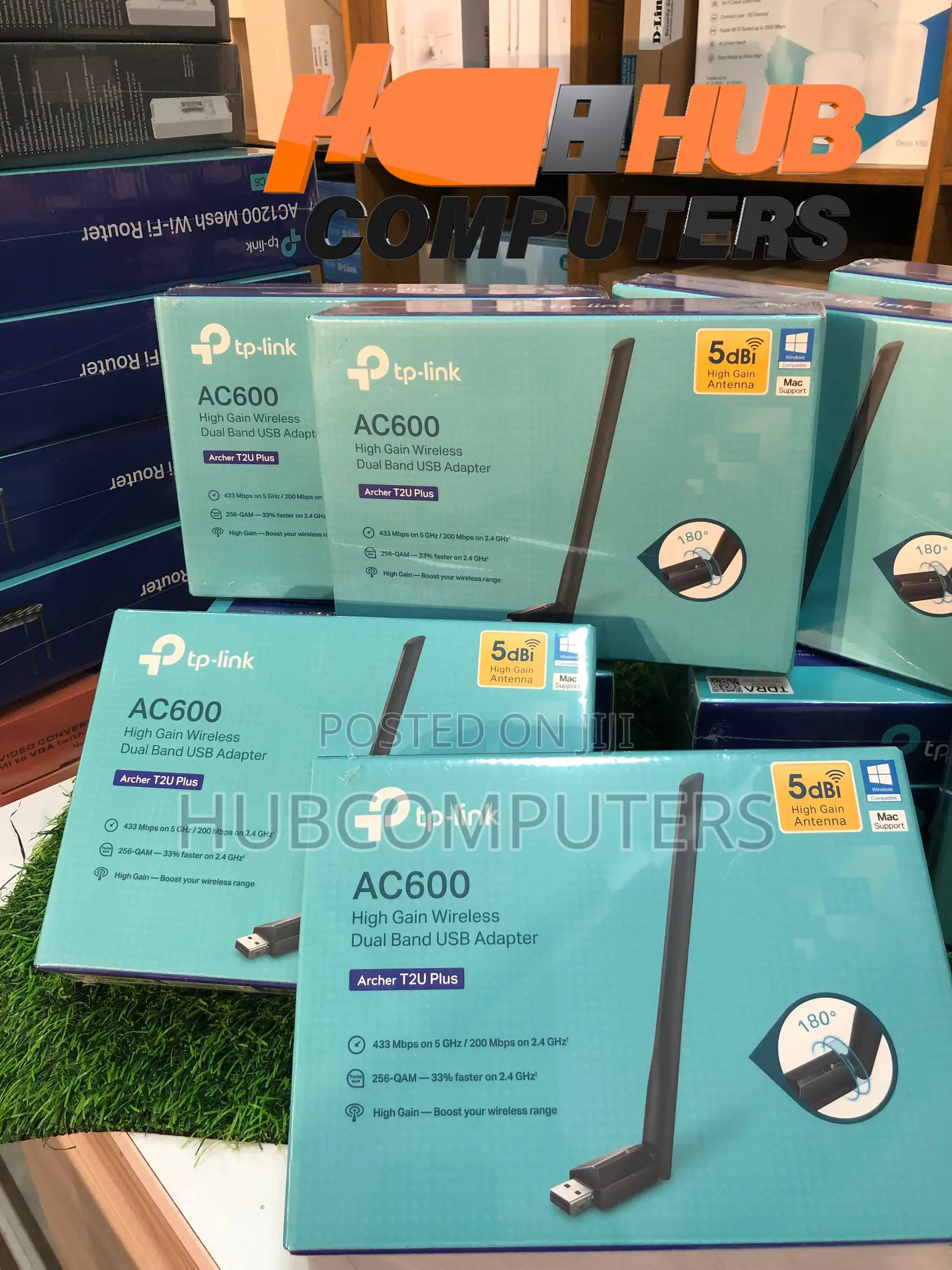 TP-Link Archer T2U Plus AC600 High Gain Wireless Dual Band USB Adapter