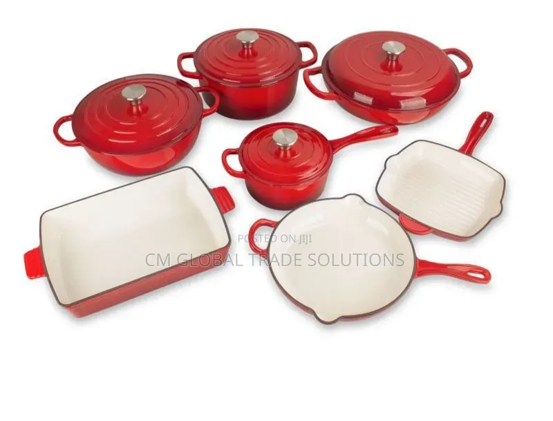 11pcs Cast Iron Cookware Set.