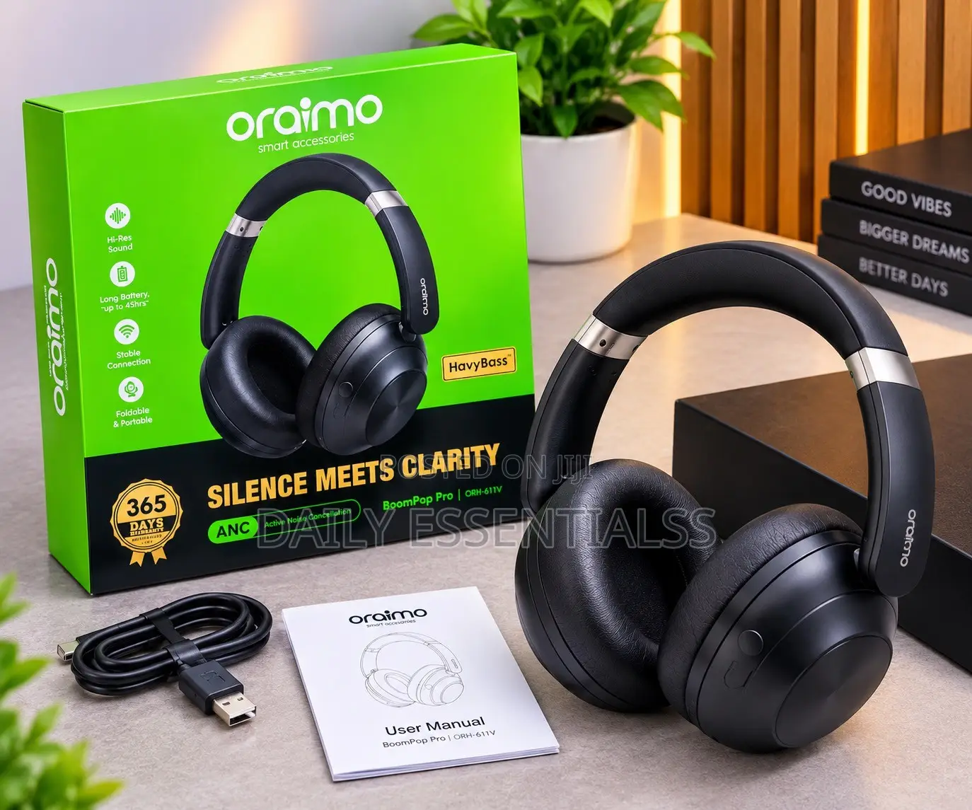 Oraimo BoomPop Pro Headset With Long Battery Life