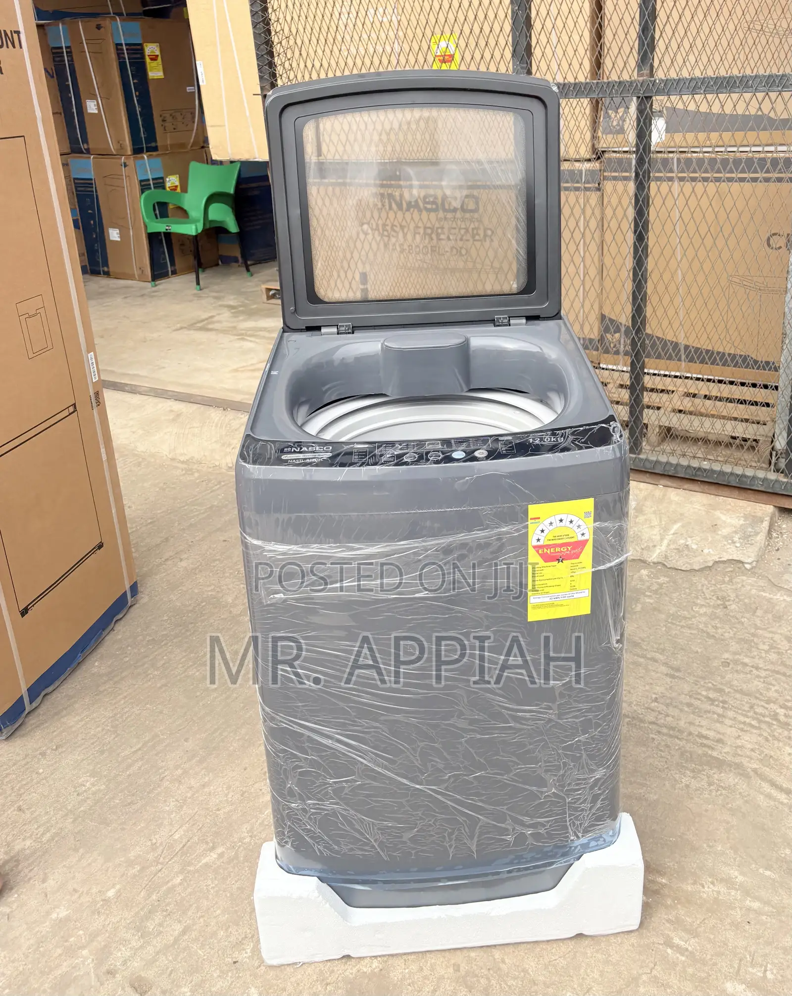 Affordable Nasco 12KG Top Load Washing Machine +FREE NASCO STEAM IRON