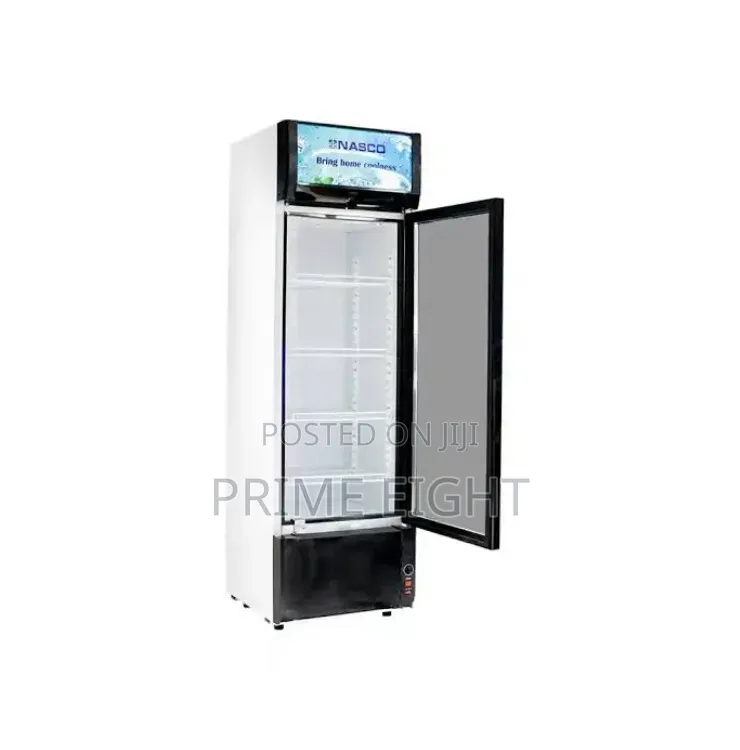 Nasco 288L NAS-FL350-1DR Transparent Commercial Display Refrigerator
