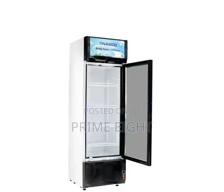 Nasco 288L NAS-FL350-1DR Transparent Commercial Display Refrigerator