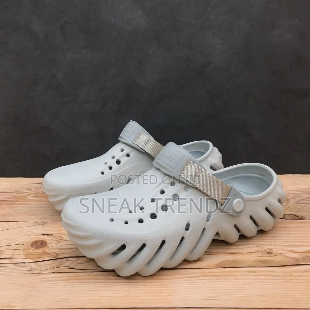 Crocs Echo Clogs Black and Grey