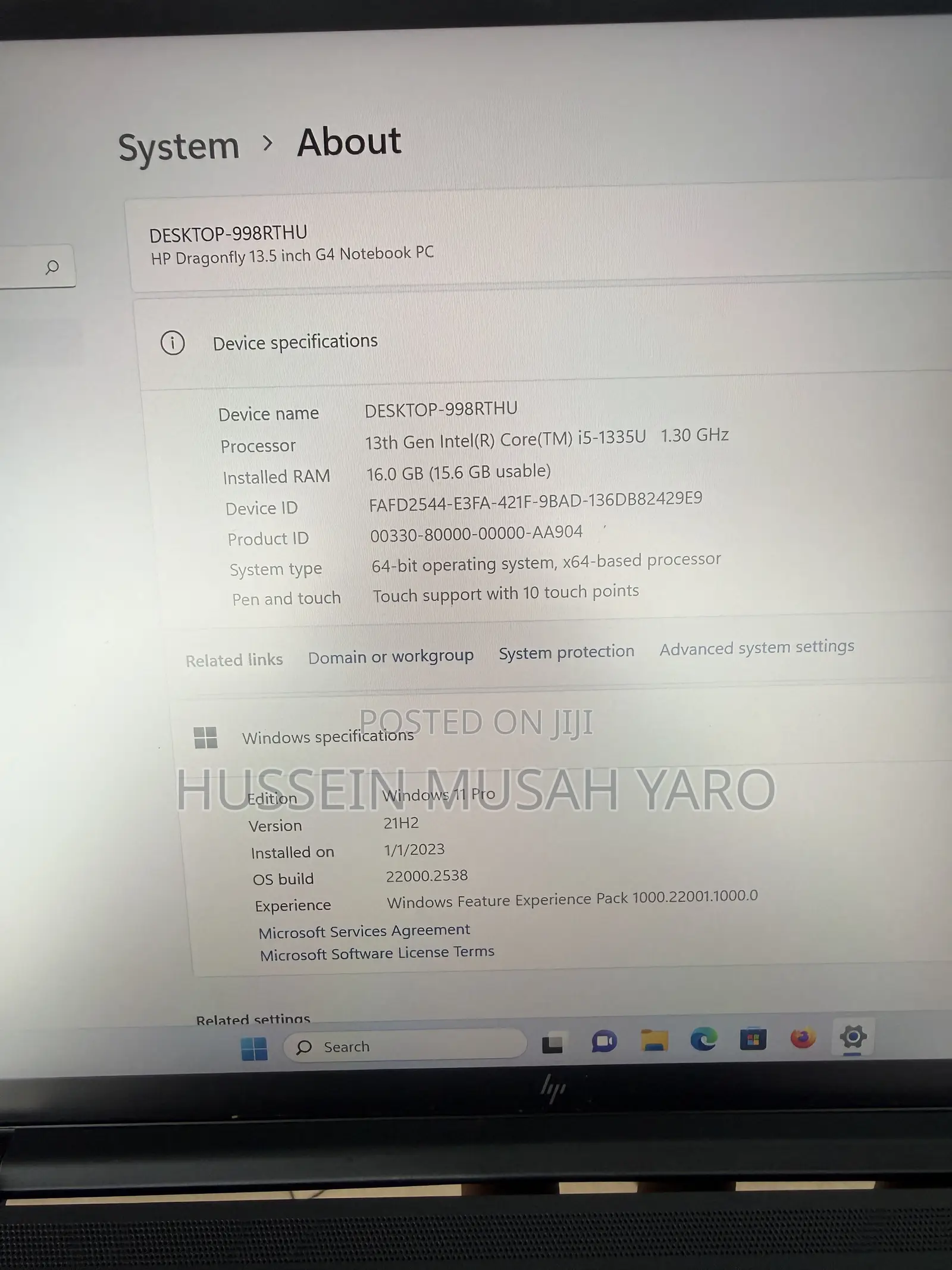Laptop HP Dragonfly G4 16GB Intel Core i5 SSD 512GB