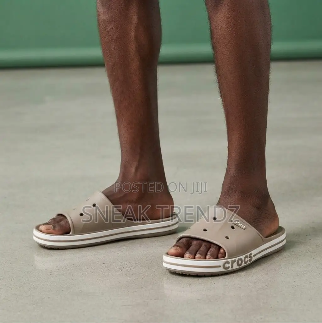Crocs Bayaband Slide Back and Cream
