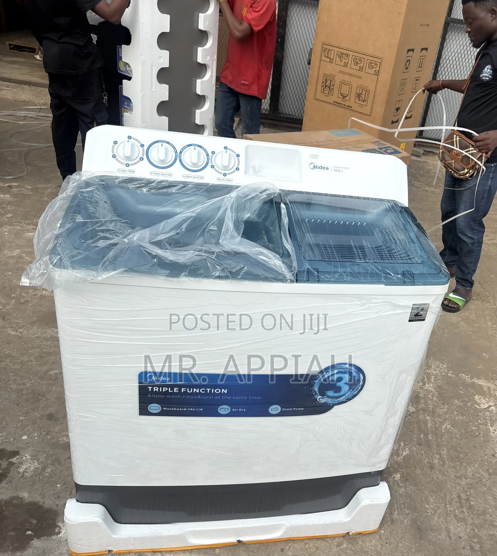 Smart Washing Top Load Midea 18kg(Semi-Automatic)
