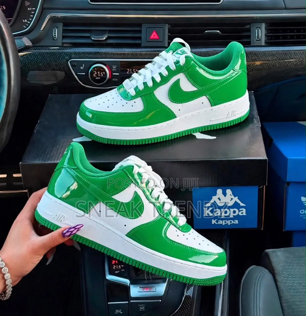 Nike Air Force Mirror Green and White