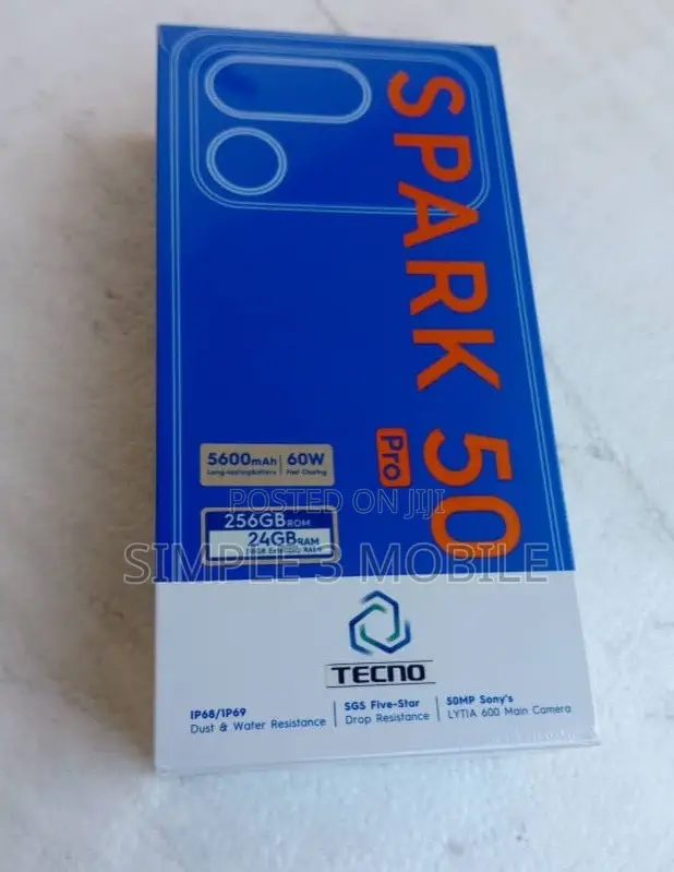 New Tecno Spark 50 Pro 256 GB Blue