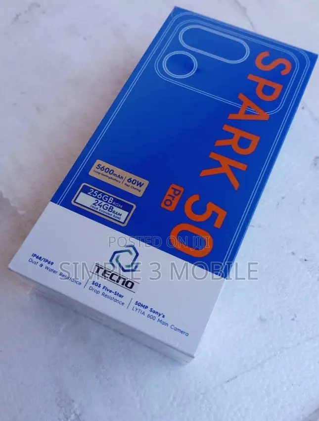 New Tecno Spark 50 Pro 256 GB Blue