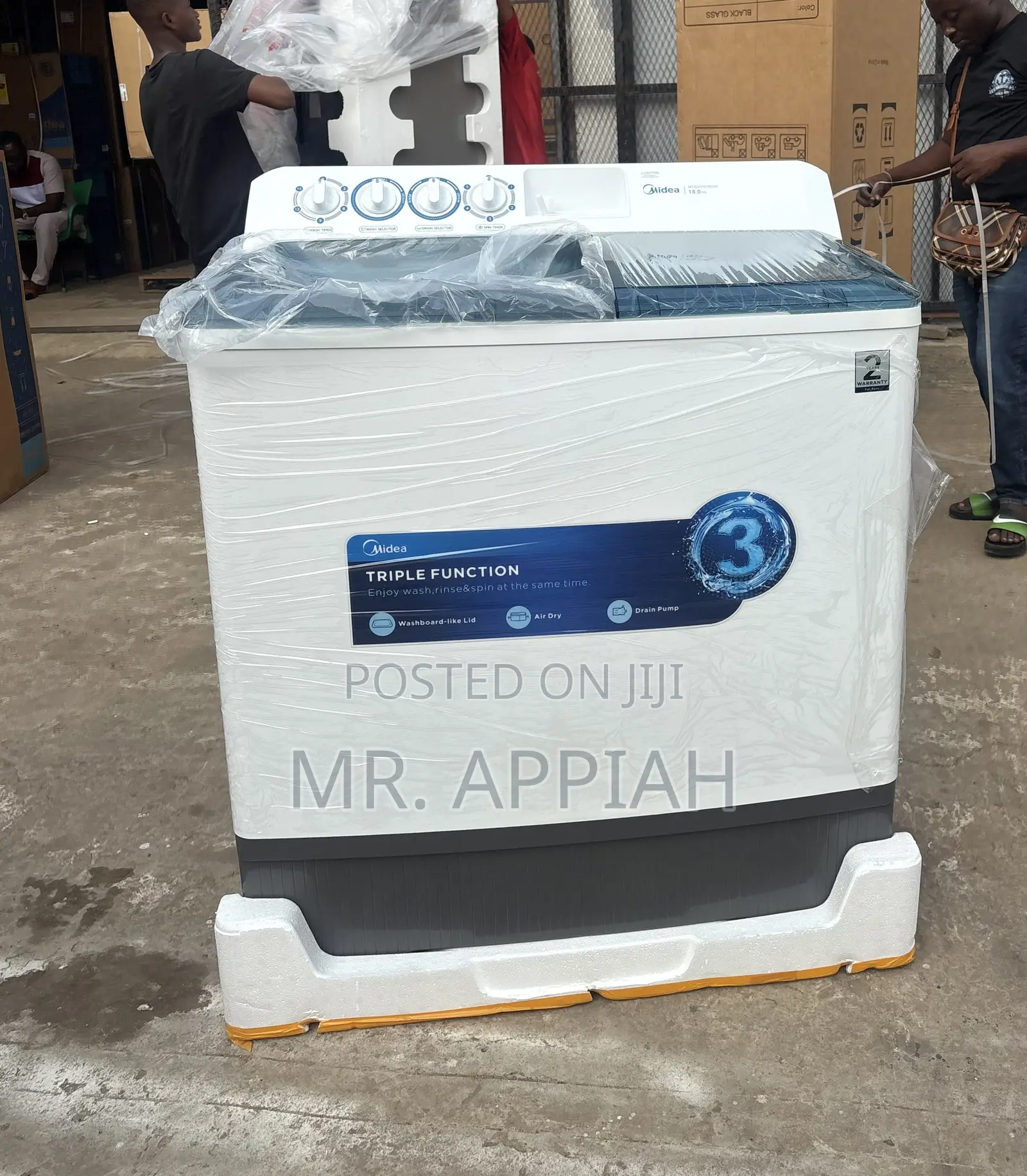 Semi-Automatic Top Load Midea 18kg Washing Machine