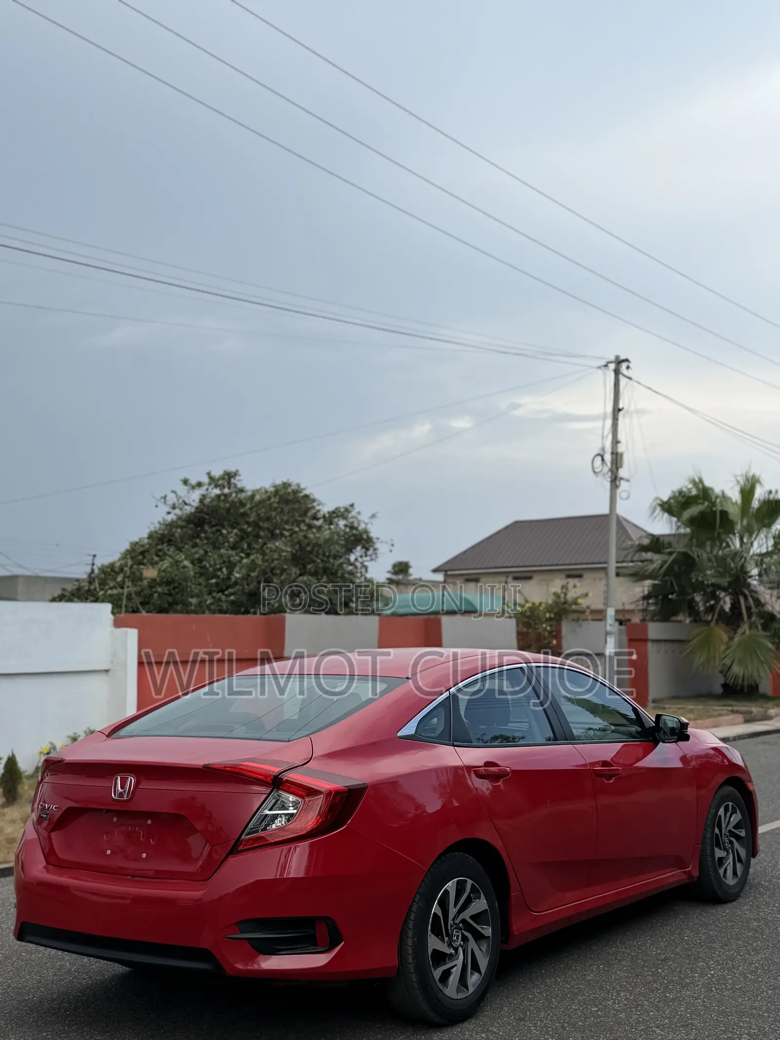 Honda Civic EX 4dr Sedan (2.0L 4cyl) 2017 Red