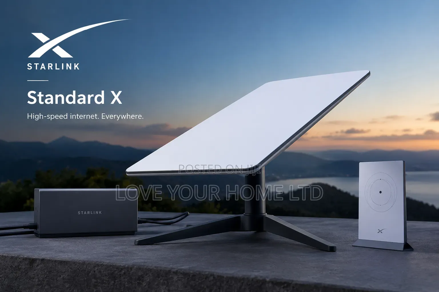 Starlink Standard Gen3 V4 Kit With Complete Pole