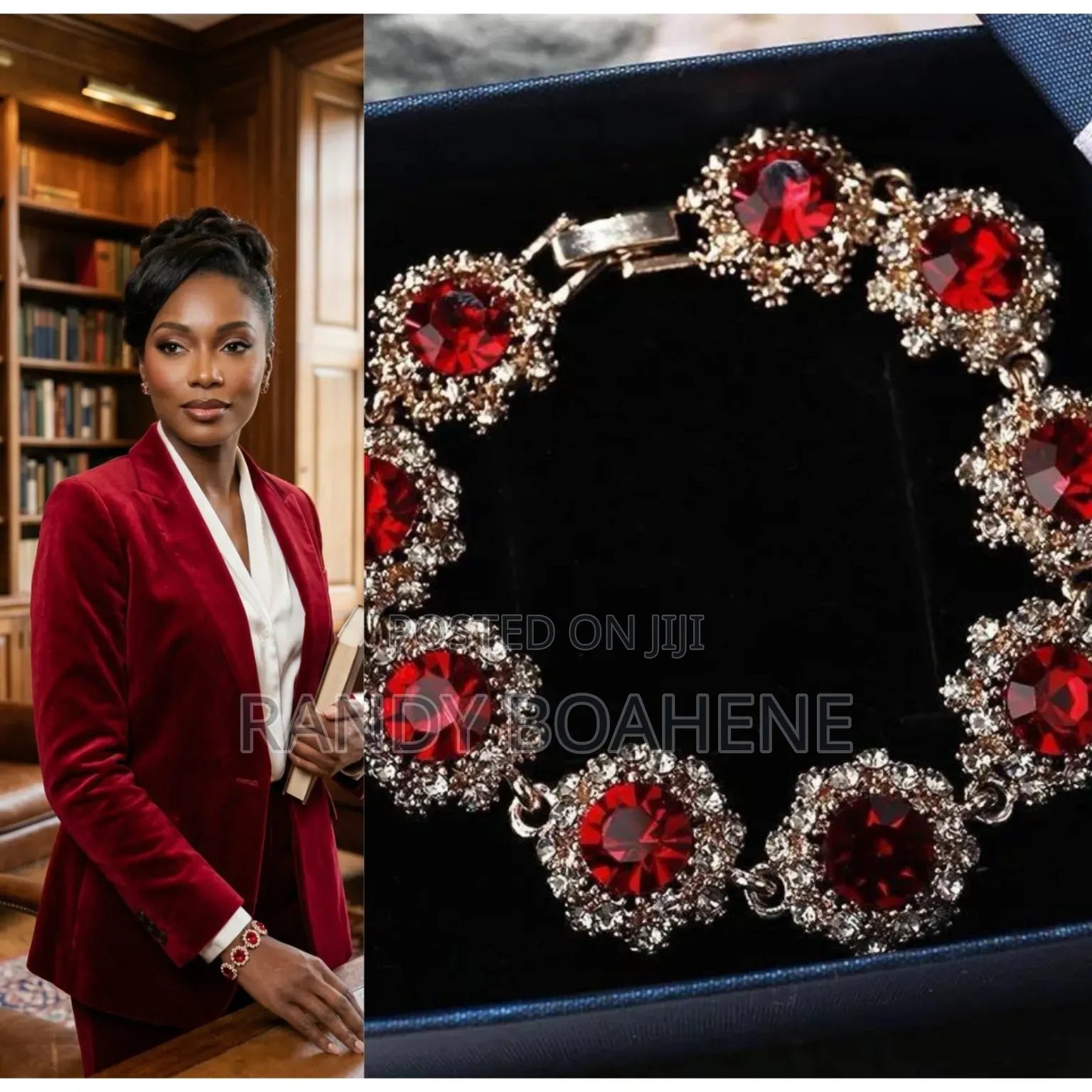 Imperium Scarlet Statement Bracelet