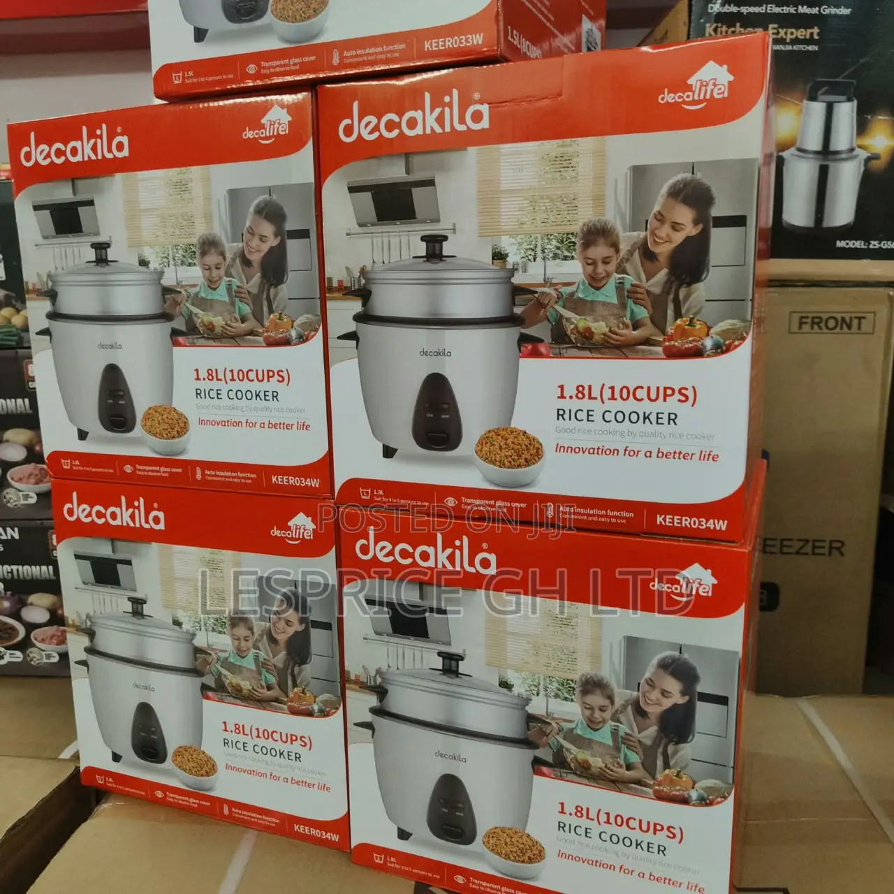 Decakilas Numero Uno 1.5L Glass Lid Rice Cooker