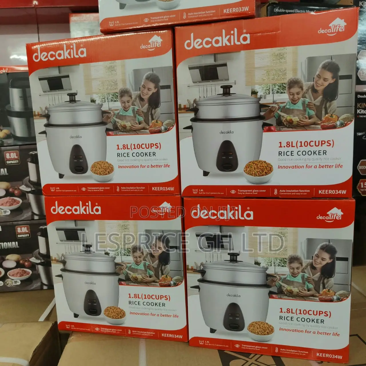 Stylishly Designed 1.5 L Decakila Rice Cooker