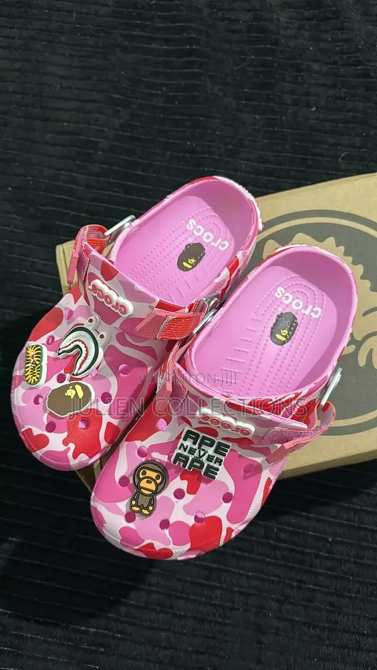 Crocs Classic Bape Hot Pink