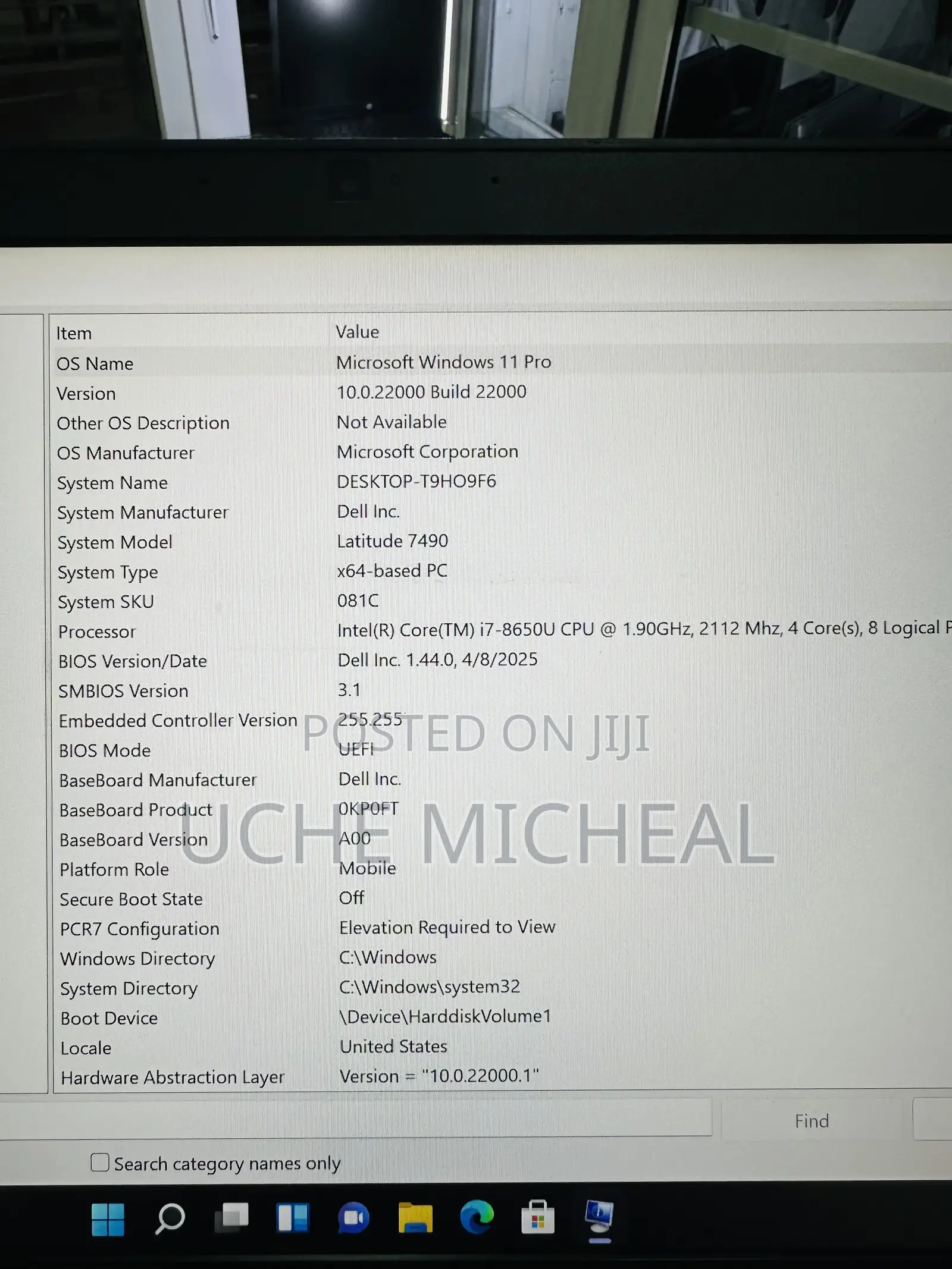 Laptop Dell Latitude 7490 8GB Intel Core i7 SSD 256GB