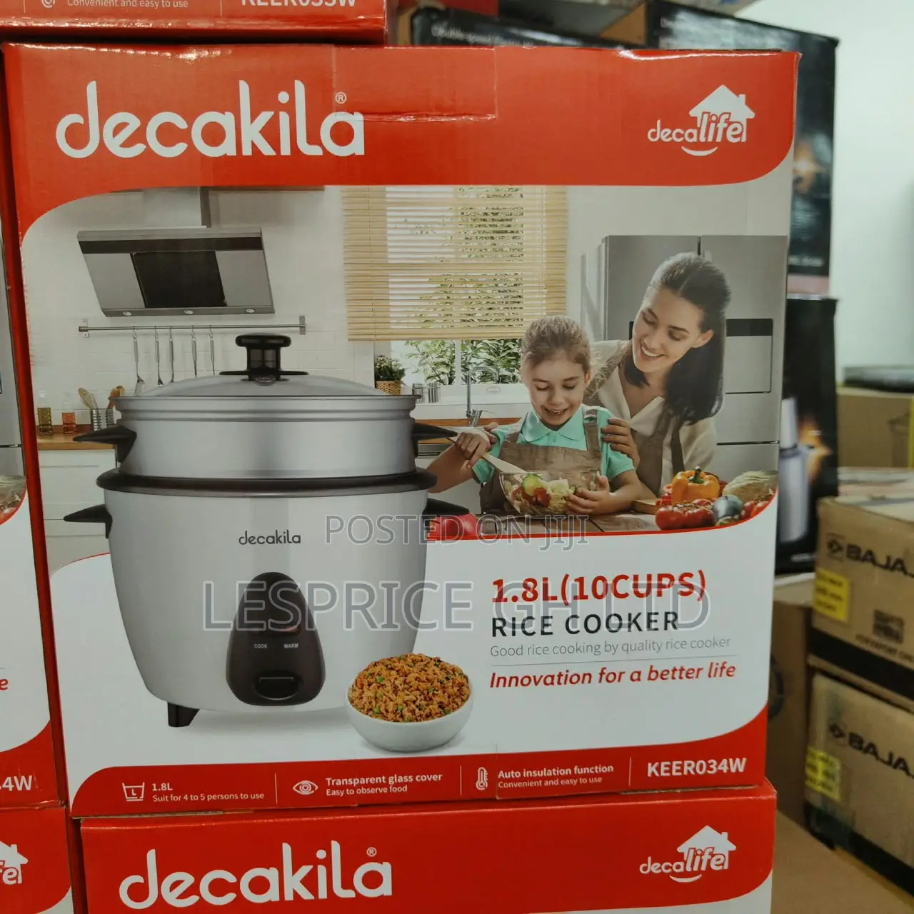 Life Made Easy With Our Flawless 1.5L Decakila Rice Cooker
