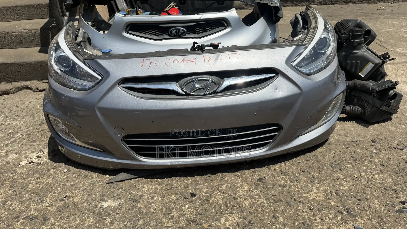 Hyundai Accent Front Cut 2011,2012,2013,2014,2015,2016,2017