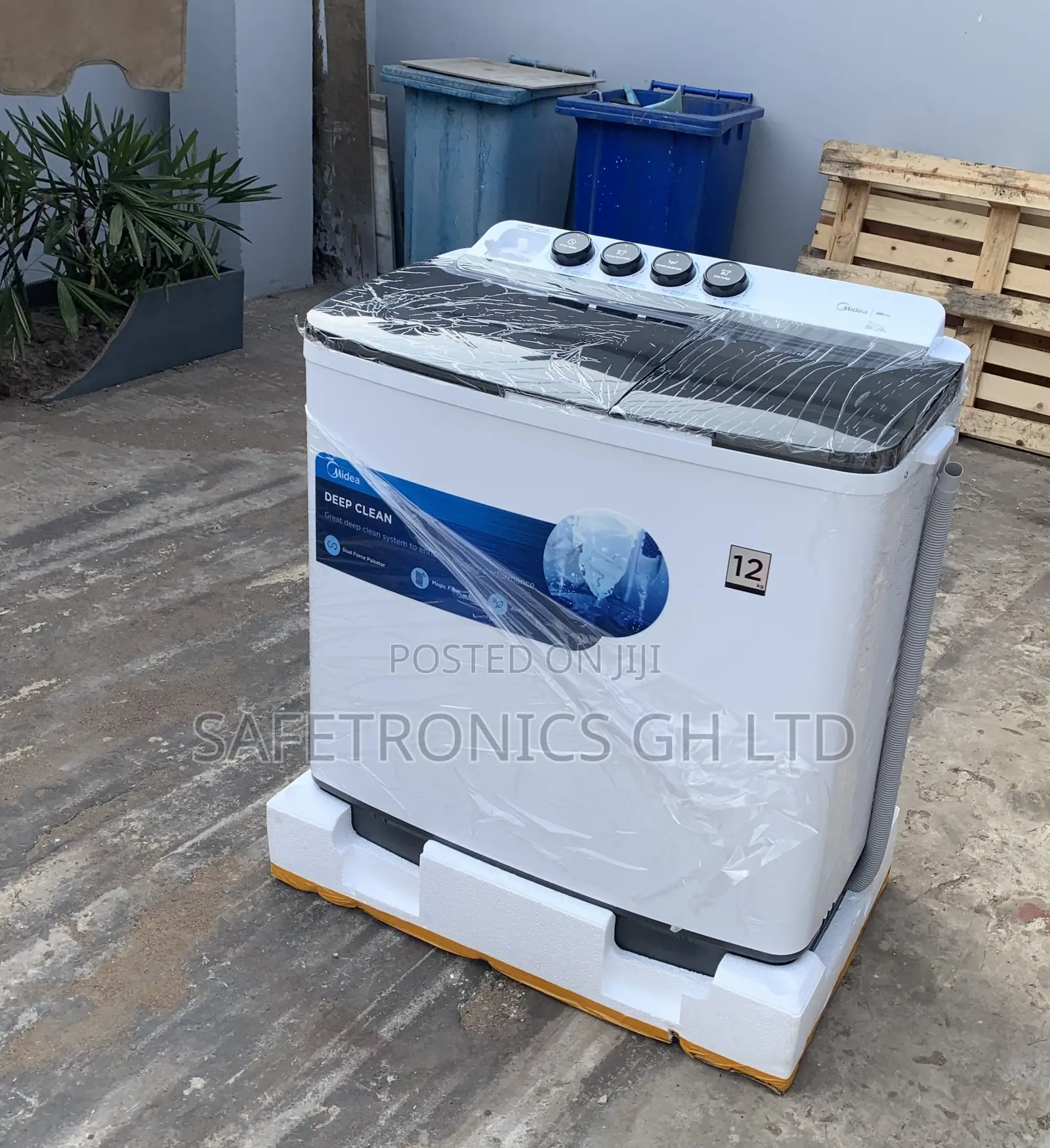 WashFusion Midea Top Load White WashingMachine