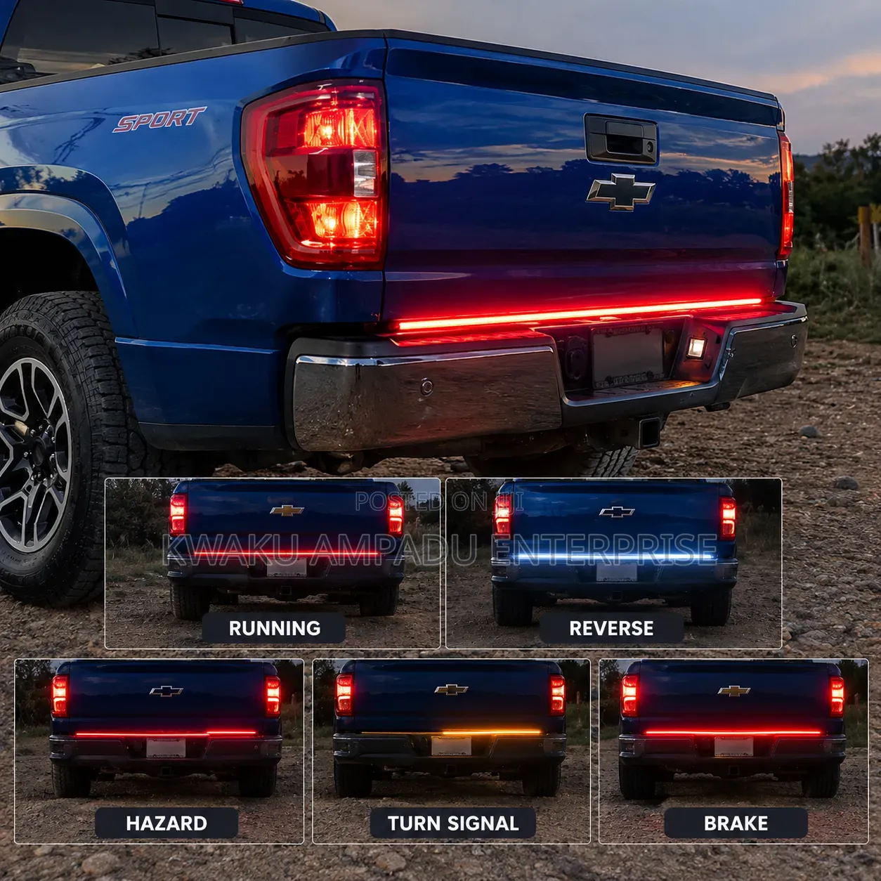 Pick-Up Truck LED Tail Light Strip - Brake Light /Sequential Indicator