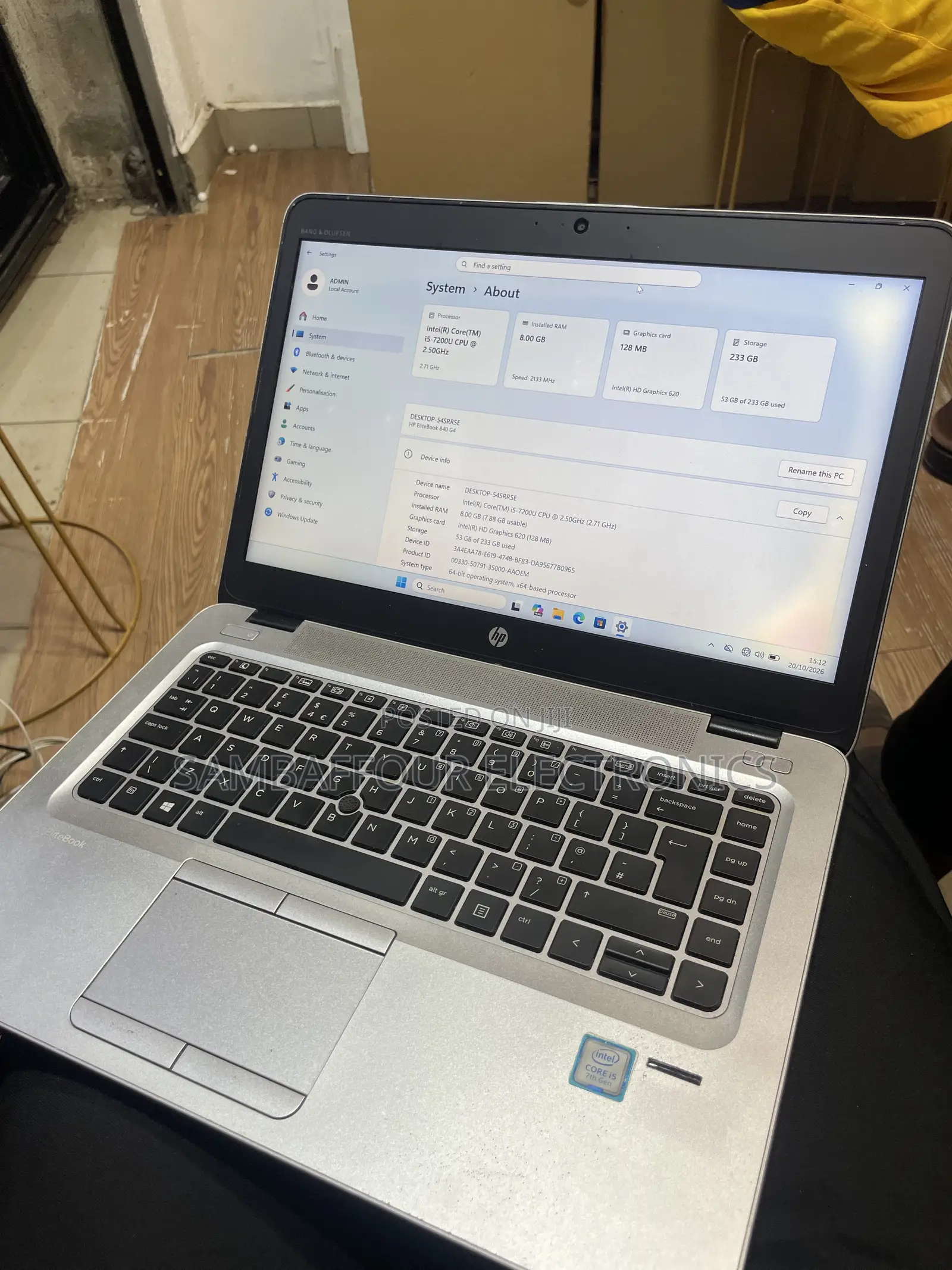 Laptop HP EliteBook 840 G4 8GB Intel Core i5 SSD 256GB