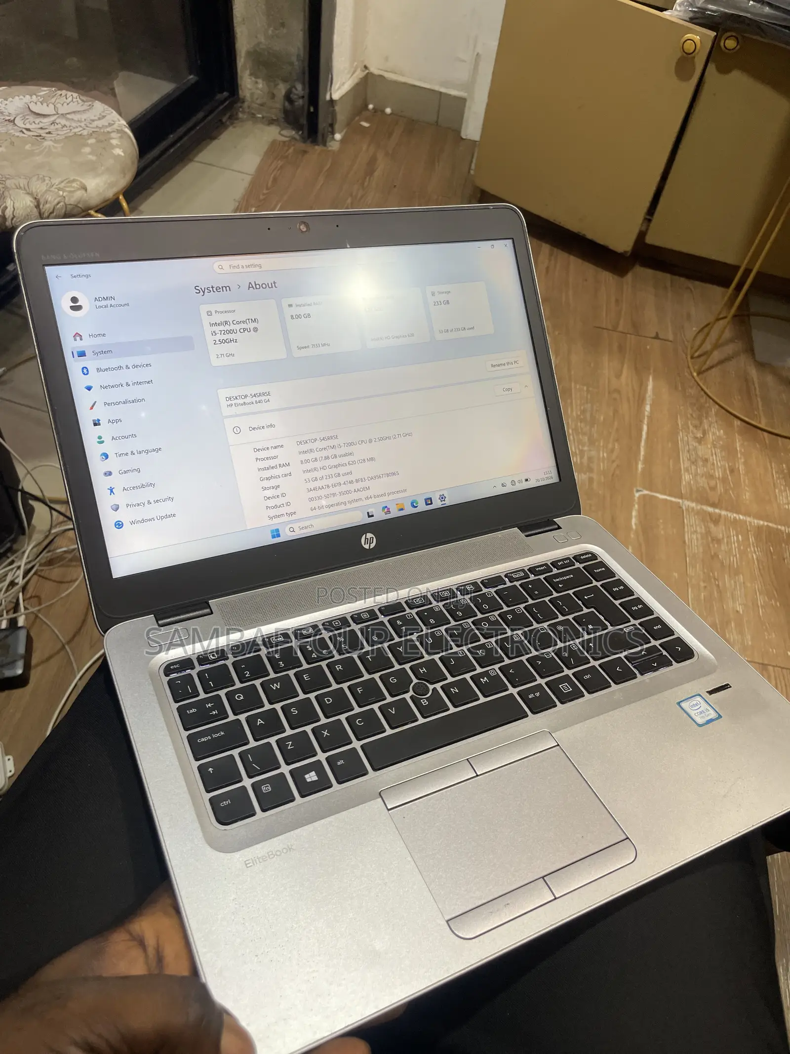 Laptop HP EliteBook 840 G4 8GB Intel Core i5 SSD 256GB
