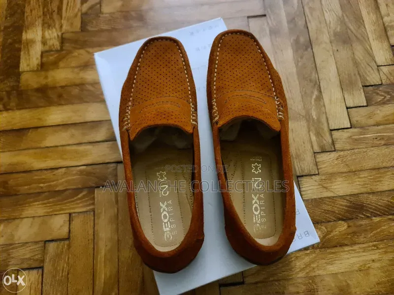 Geox Perforated Tan Loafers Size 42 and 43
