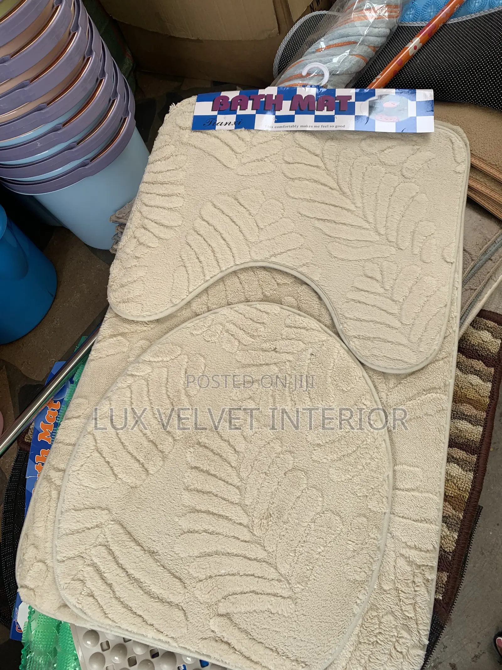 Bathroom Bath Mat Set -Soft & Water Absorbent
