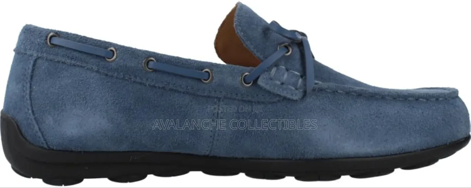 Geox Spheric a EC 16 Suede Blue Loafers Sizes 43 , 44 and 45