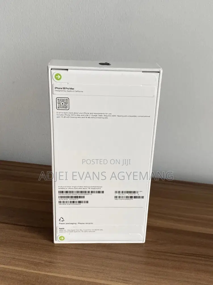 New Apple iPhone 18 Pro Max 512 GB Black