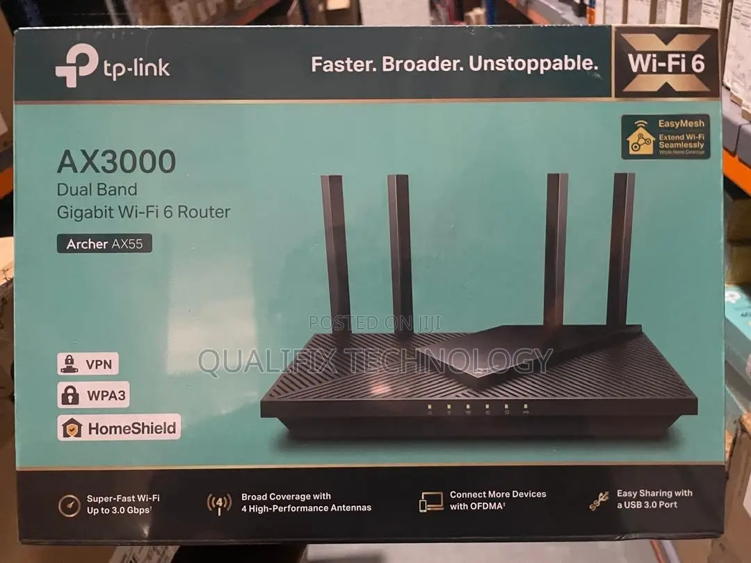 TP-Link AX3000 Dual Band Gigabit Wi-Fi 6 Router