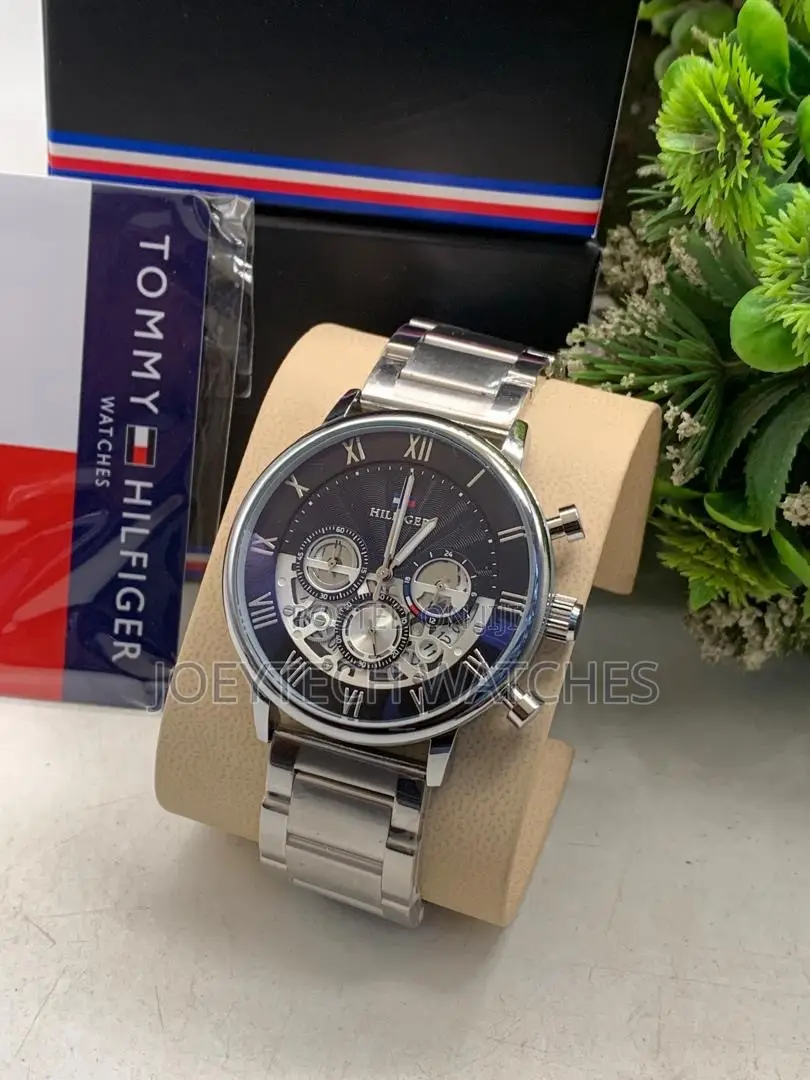 Tommy Hilfiger Silver Skeleton Luxury Watch