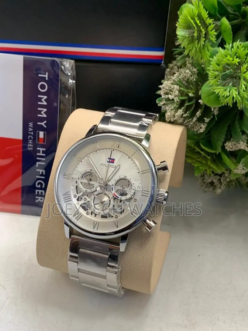 Tommy Hilfiger Silver Skeleton Luxury Watch
