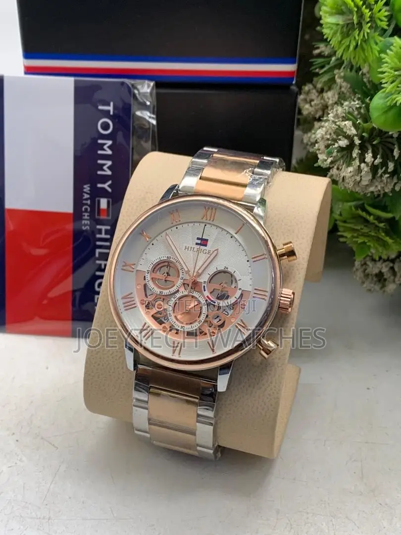 Tommy Hilfiger Silver Skeleton Luxury Watch