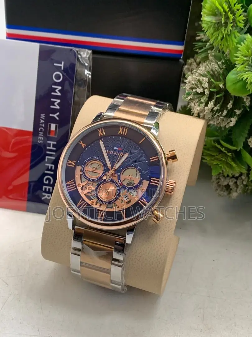 Tommy Hilfiger Silver Skeleton Luxury Watch
