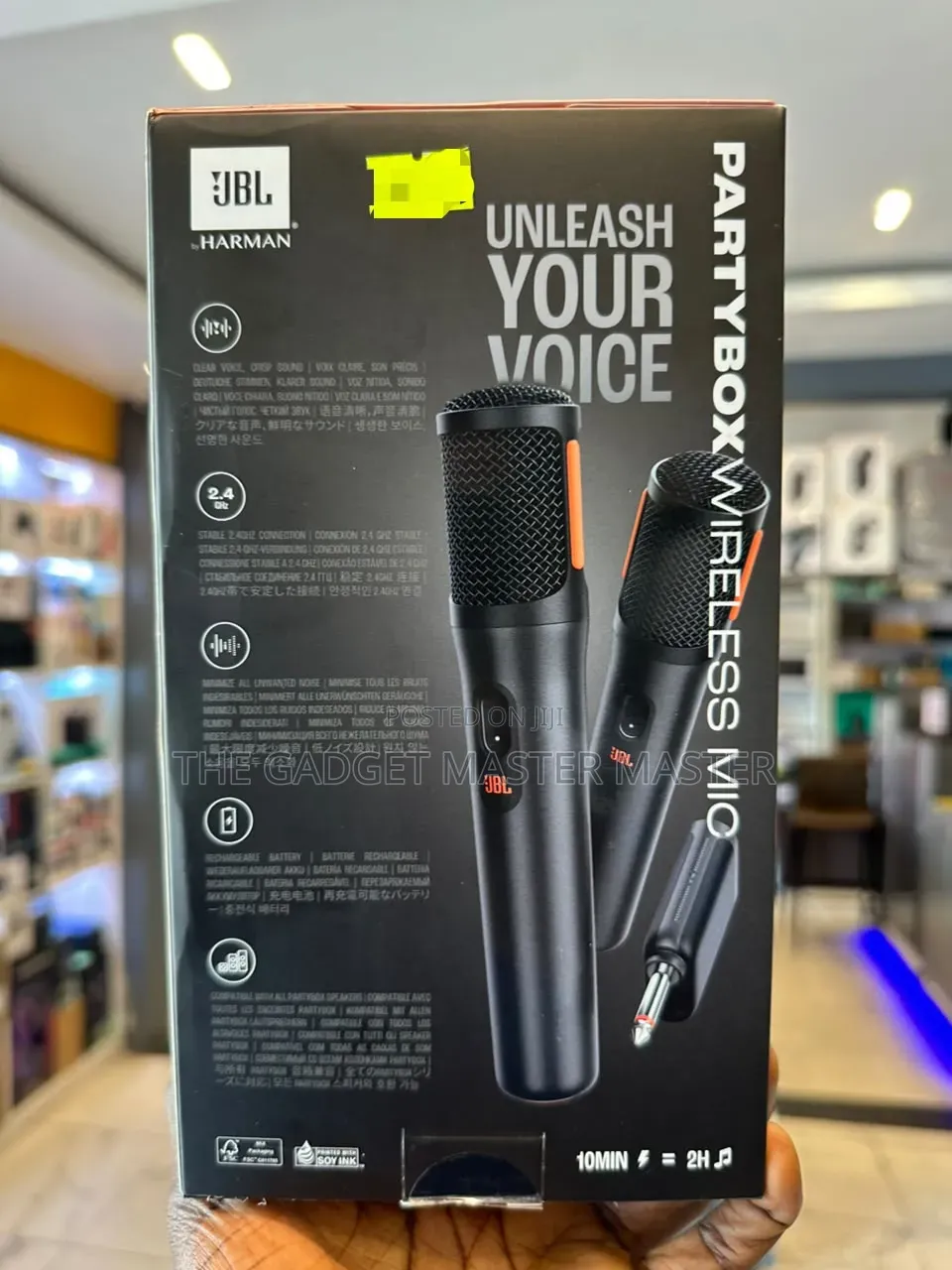 JBL Partybox 2 Person Wireless Handheld Microphone