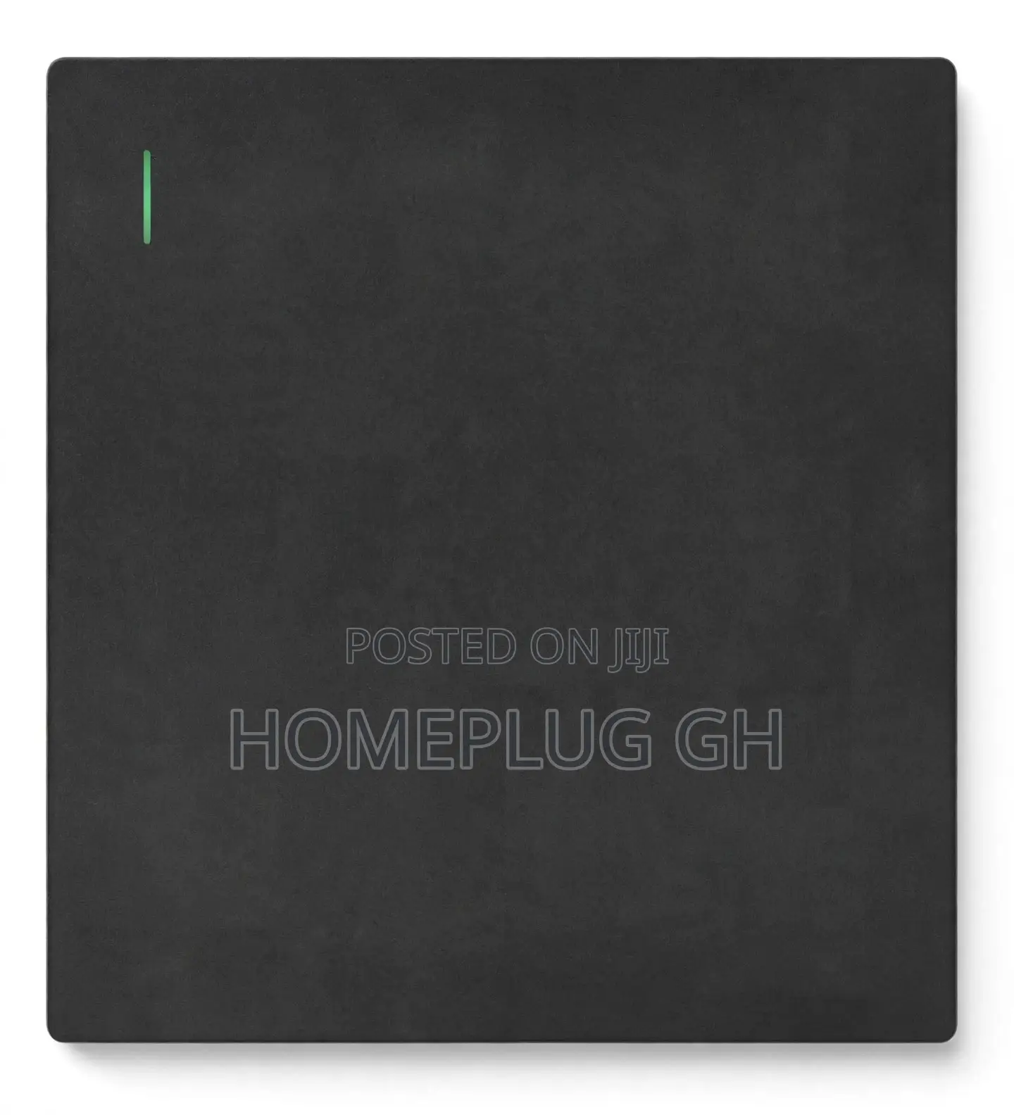 Light Switch 1 Gang – Black (F1-B-01)