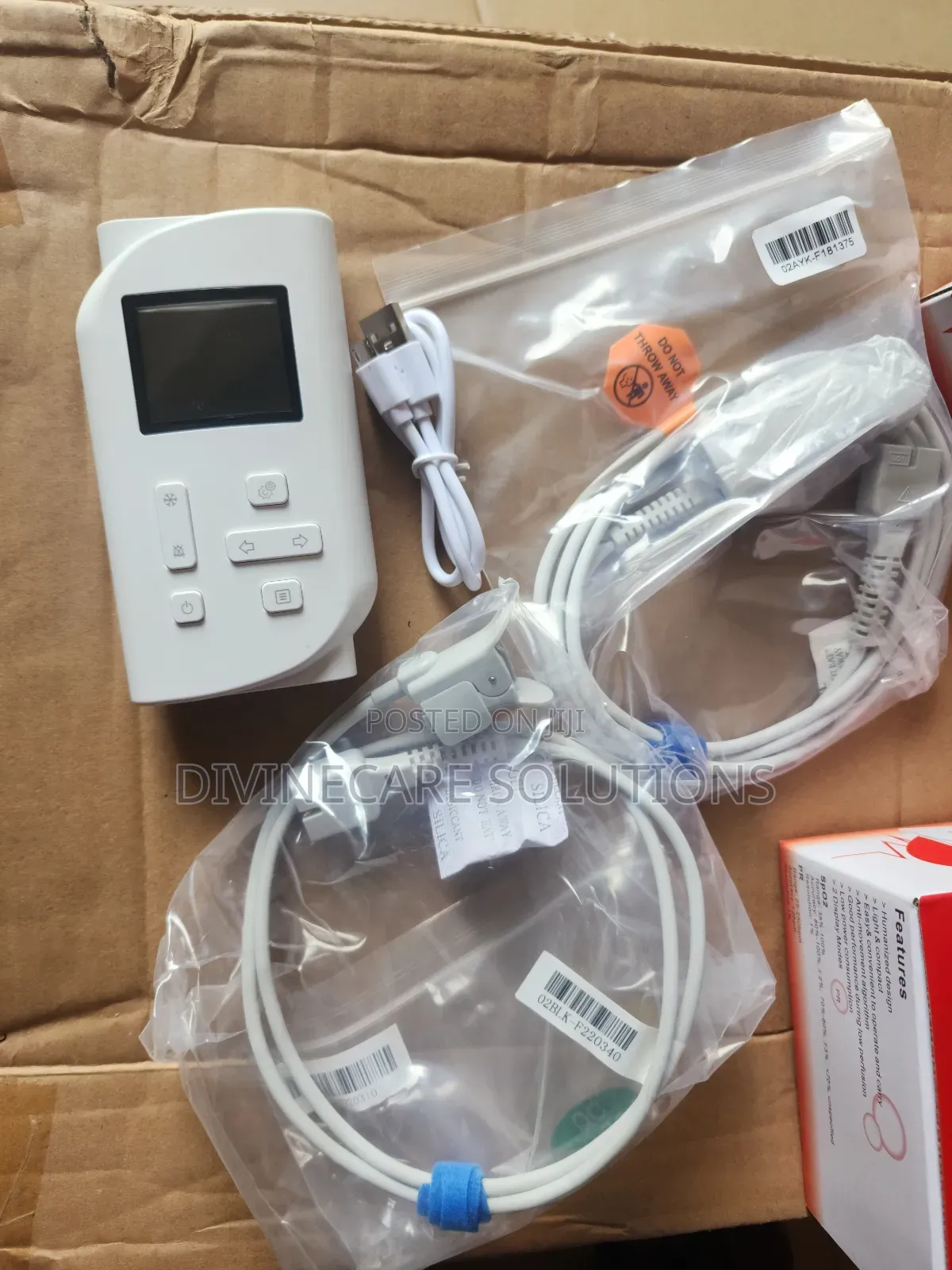 Pulse Oximeter Handheld With 2 Probes
