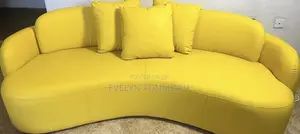 Luxury Yellow Leather Sofa