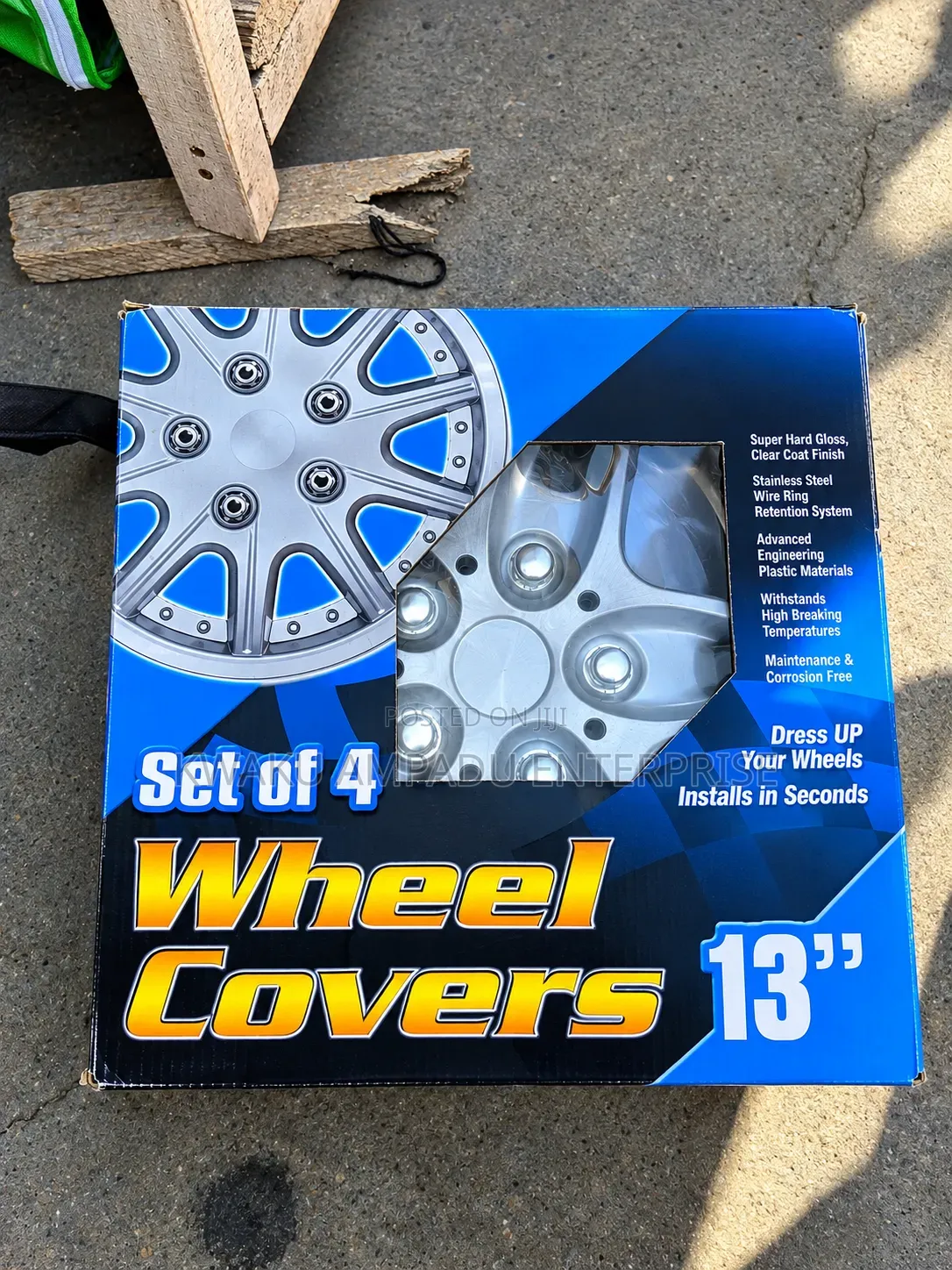 13-Inch Premium Silver Wheel Covers – Set of 4