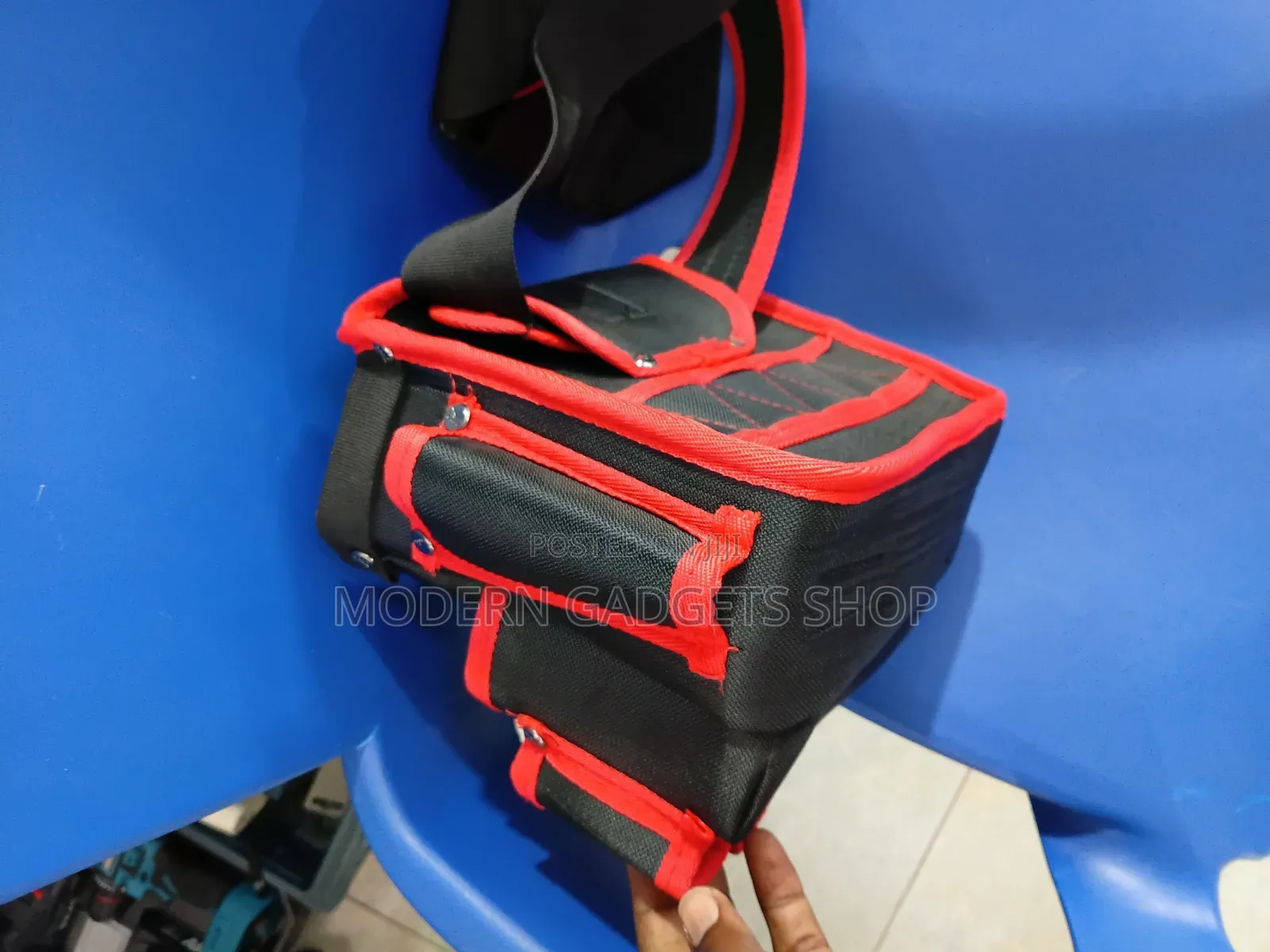 Heavy-Duty Tool Bag With Multiple Pockets