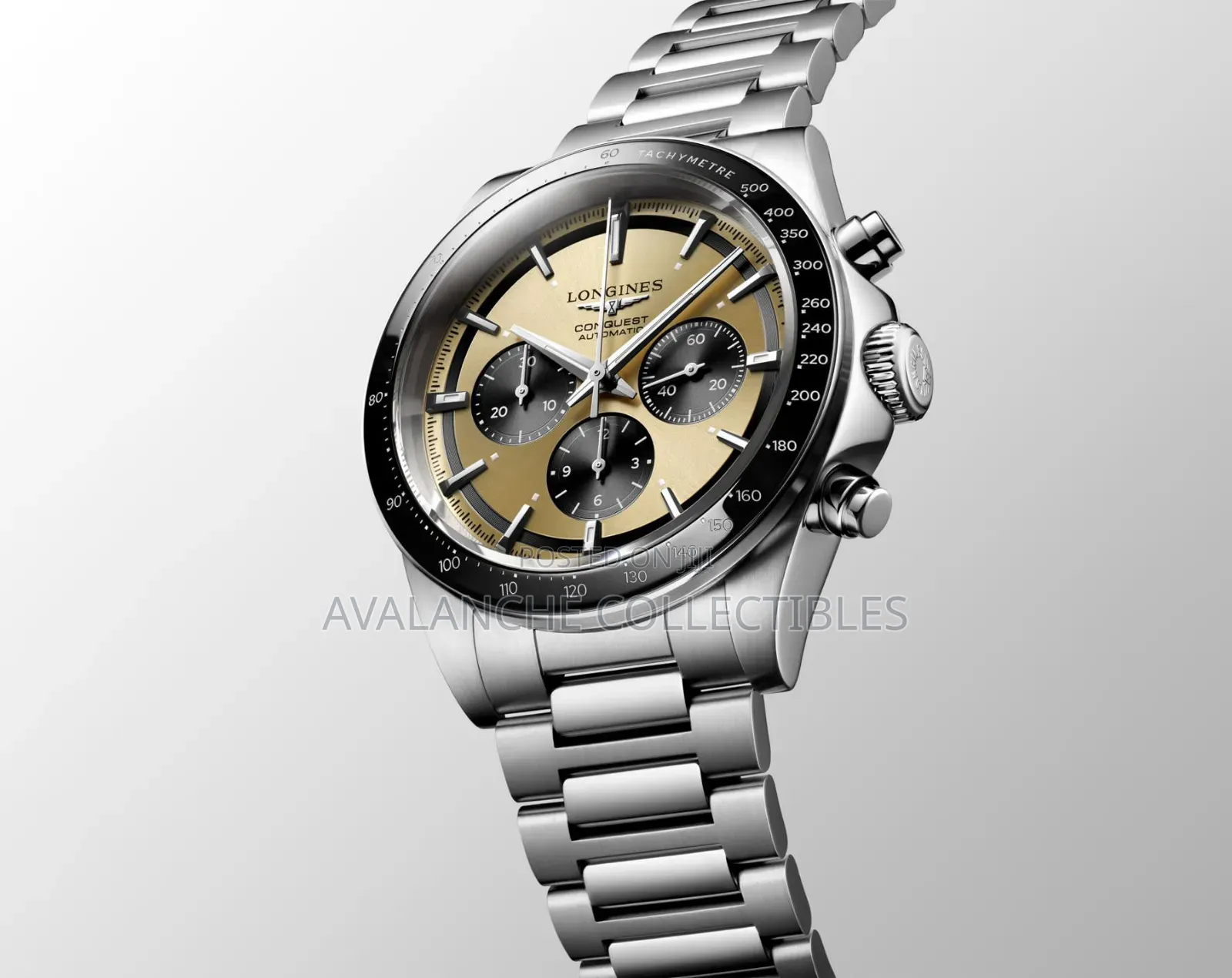 Longines Conquest Chronograph Gent's Watch 42mm Case Size