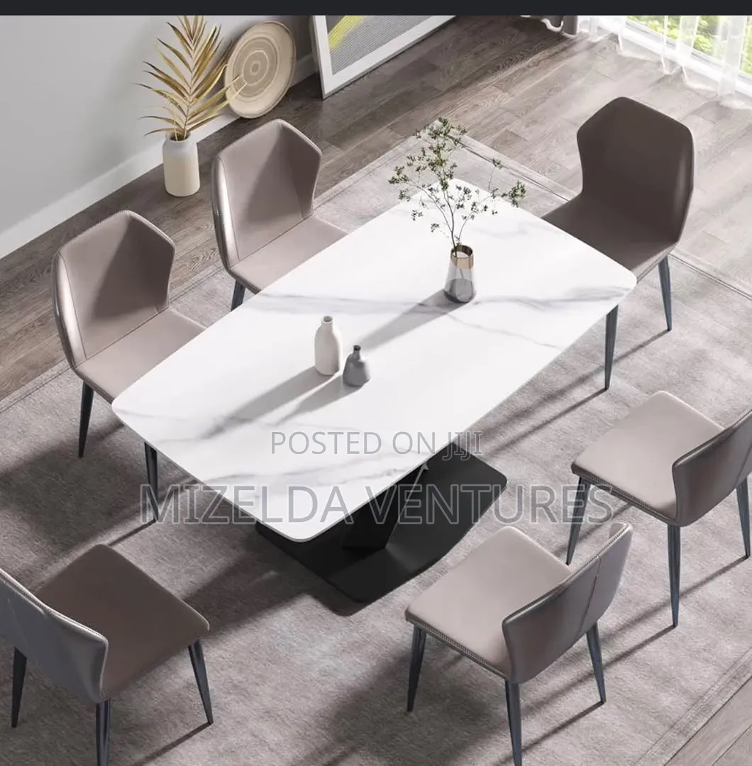 6 Seater Marble Dining Set
