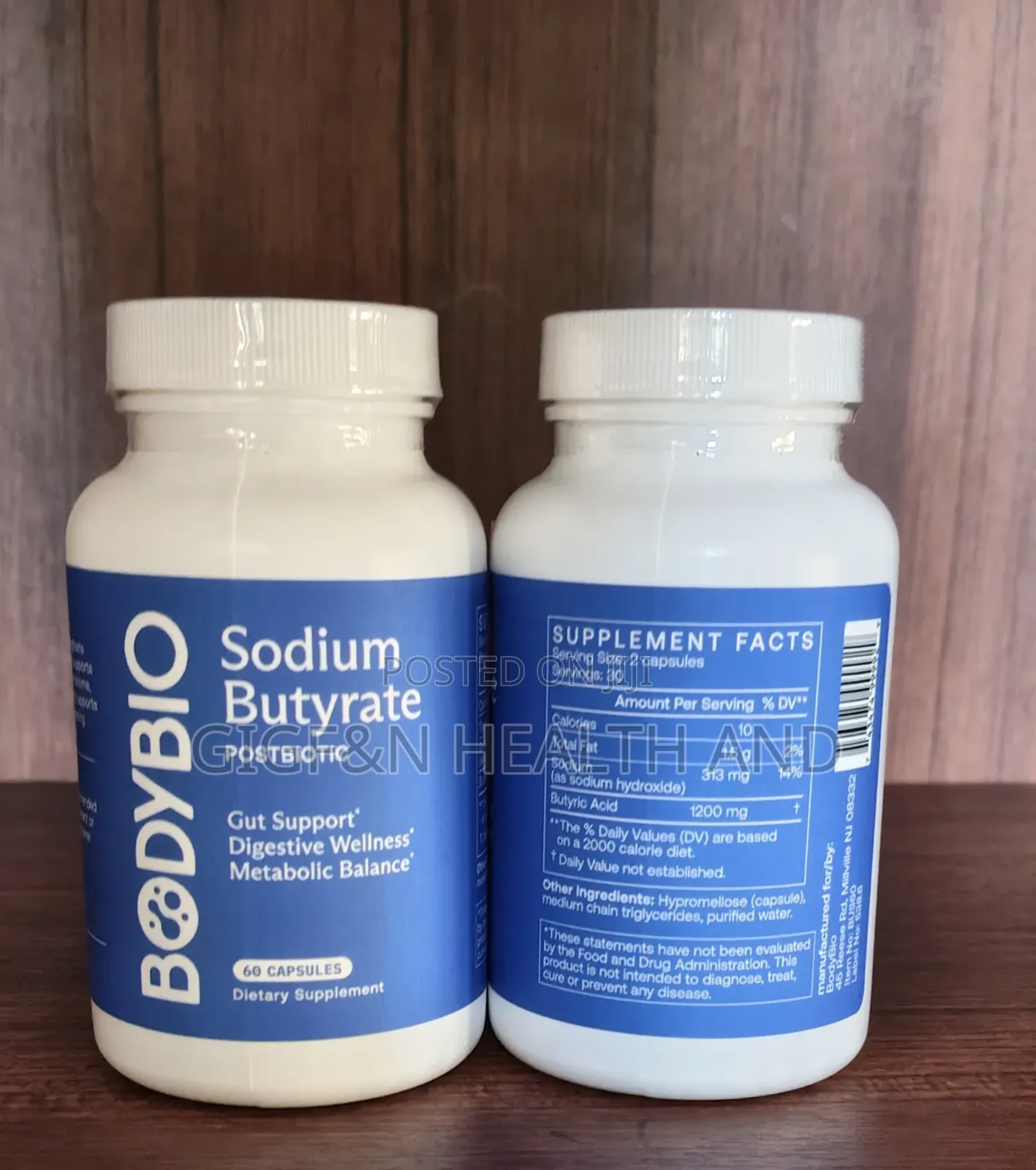 Sodium Butyrate 60 Capsules
