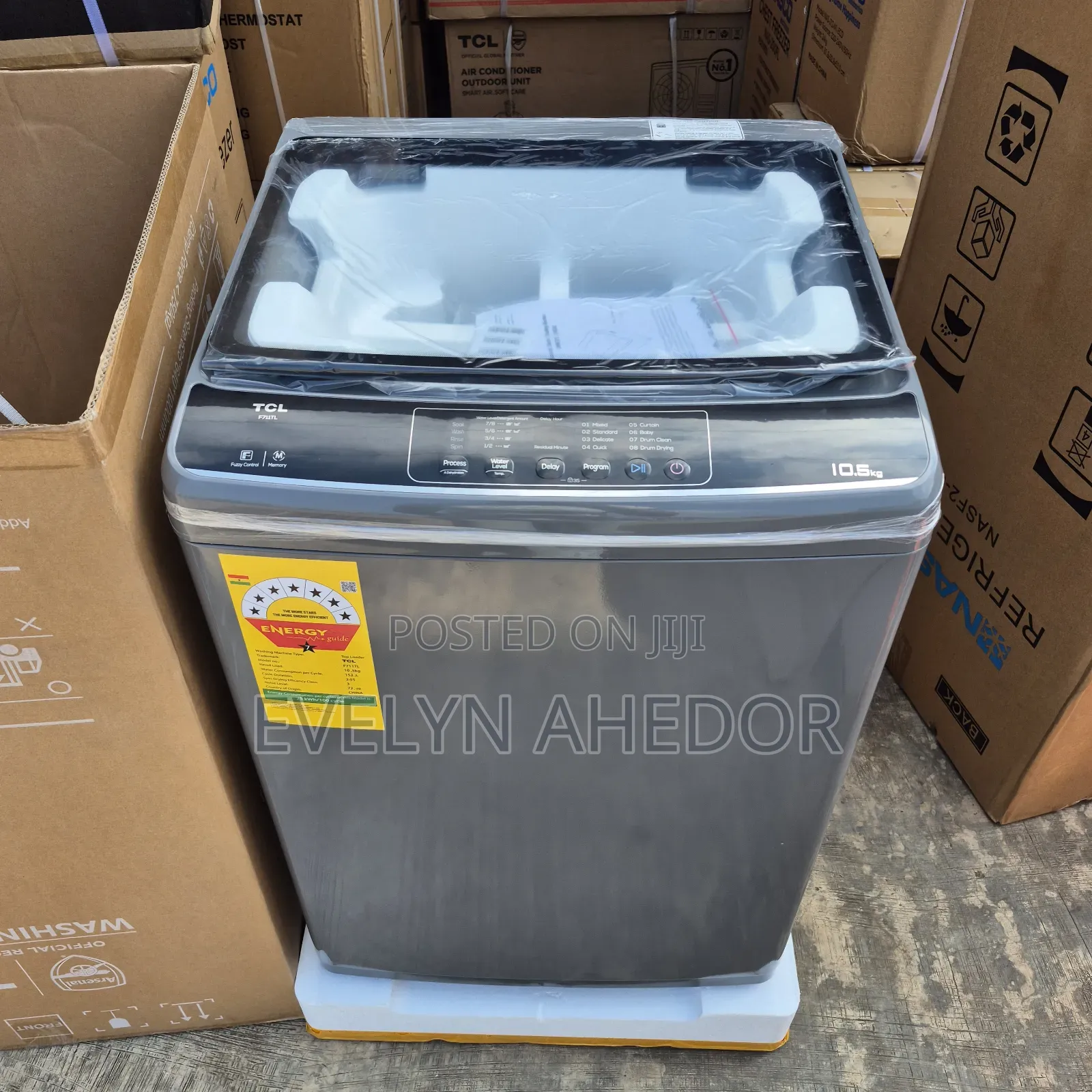 Brand New TCL Front Load Washing Machine 10.5 Kg Full Automat