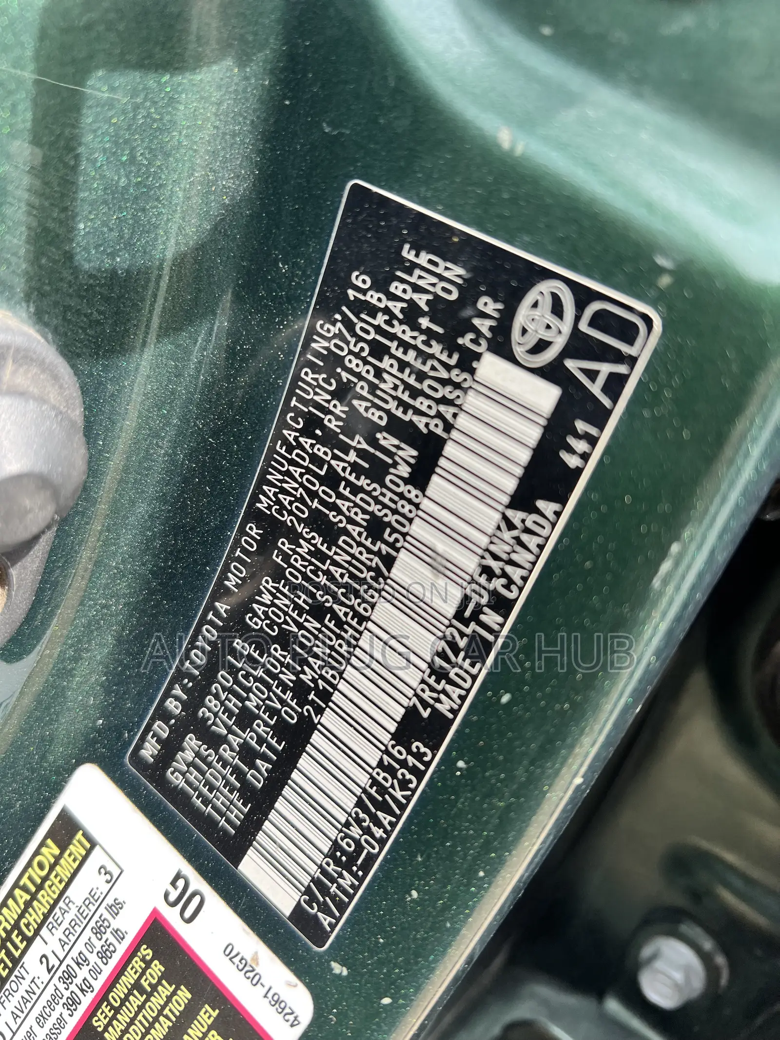 Toyota Corolla 2016 Green