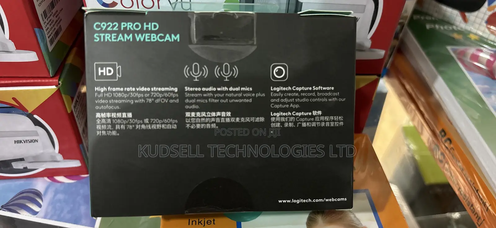 C922 Pro HD Stream Webcam