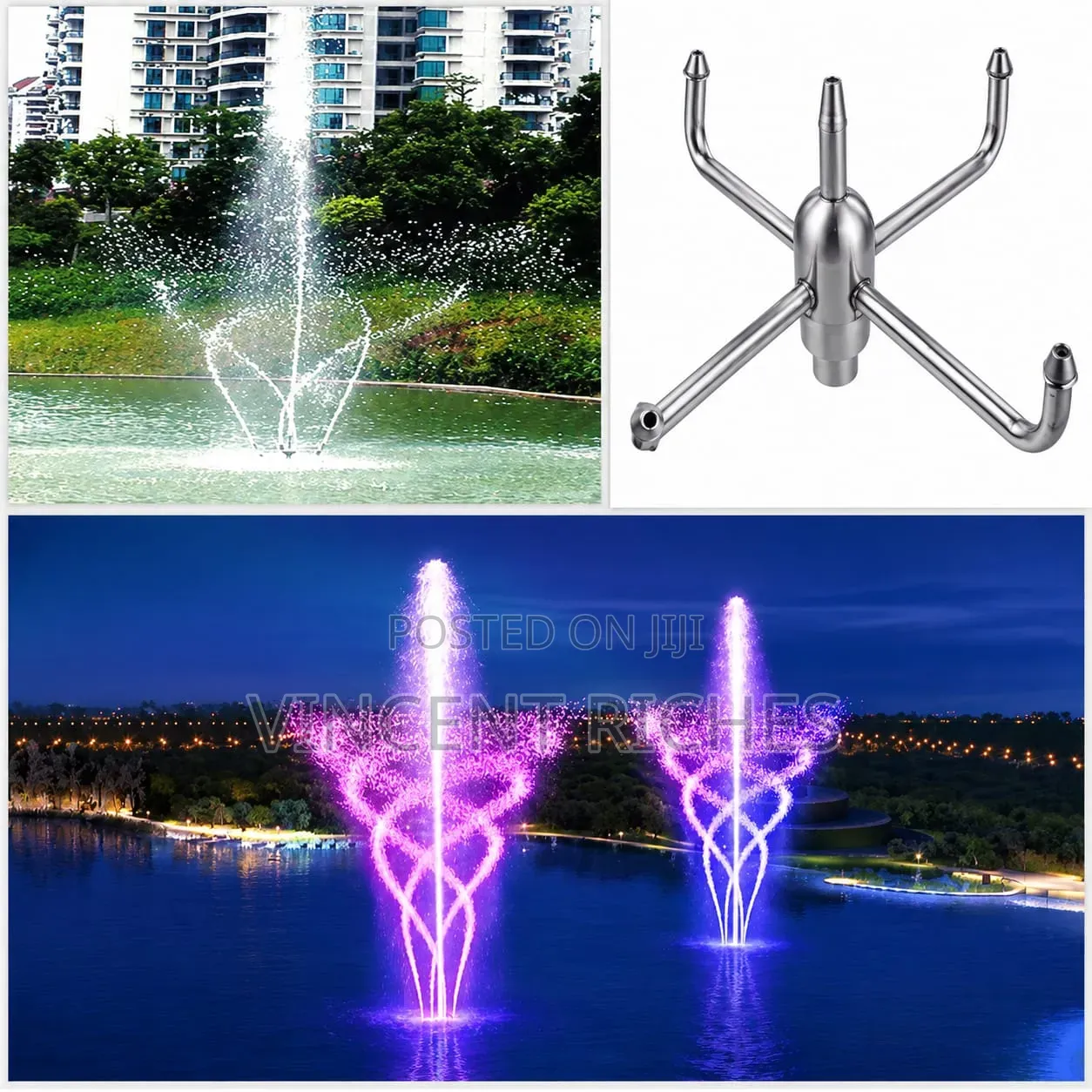 Stainless Steel Rotating Fountain Nozzle
